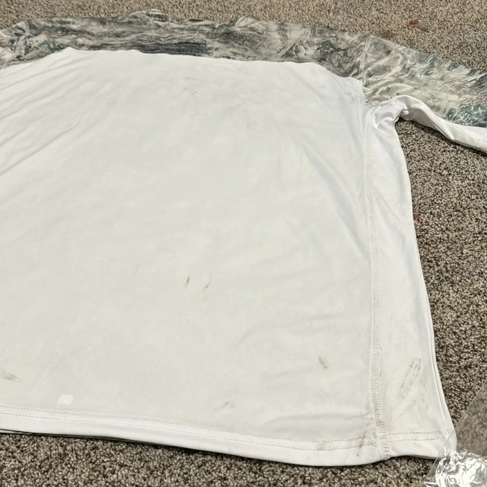 REALTREE FISHING RTF Poly Short Sleeve Tee in Aspect Arctic White size X… - Picture 7 of 8
